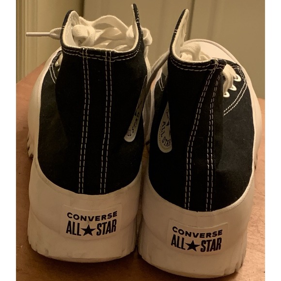 Converse Chuck Taylor All Star Lugged 2.0 High Black White 2022 Men's 7 Woman 9 - Picture 3 of 9